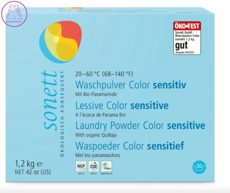 SONETT Prášek na praní COLOR - Sensitive 1,2 kg pro alergiky a osoby s citlivou pokožkou