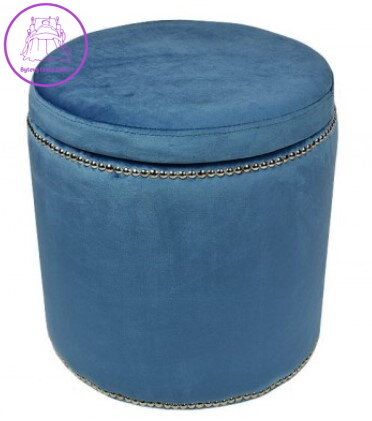 Taburet s úložným prostorem tkanina Prestige modrá 2762 - více barev