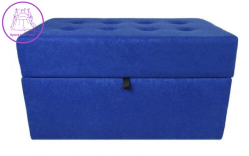  Taburet s úložným prostorem 75x40x42cm tkanina Suedine modrá 14 - více barev