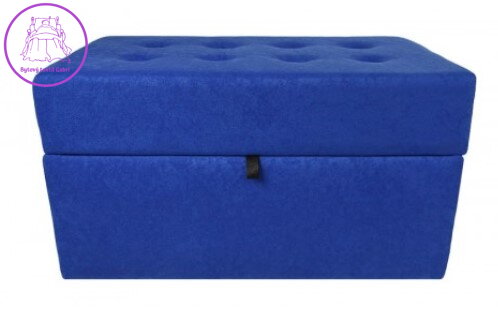 Taburet s úložným prostorem 75x40x42cm tkanina Suedine modrá 14 - více barev Taburet s úložným prostorem 75x40x42cm tkanina Suedine modrá 14 - více barev