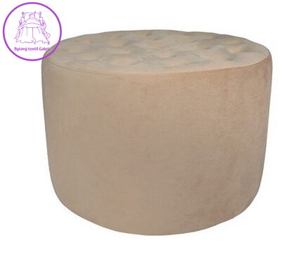 Taburet 60cm KARO tkanina Casablanka camel 656 - více barev Taburet 60cm KARO tkanina Casablanka camel 656 - více barev