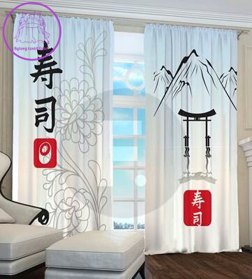 Black out 3D komplet závěsů 2x 145x250cm Japonský motiv SKLADEM Black out 3D komplet závěsů 2x 145x250cm Japonský motiv SKLADEM