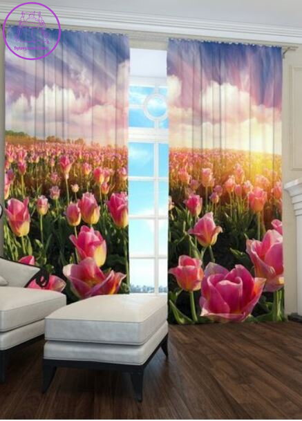 Exkluzivní zatemňovací závěsy Black out s potiskem 2x145x250cm - S71731