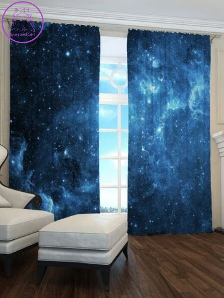 Exkluzivní zatemňovací závěsy Black out s potiskem 2x145x250cm - S71733