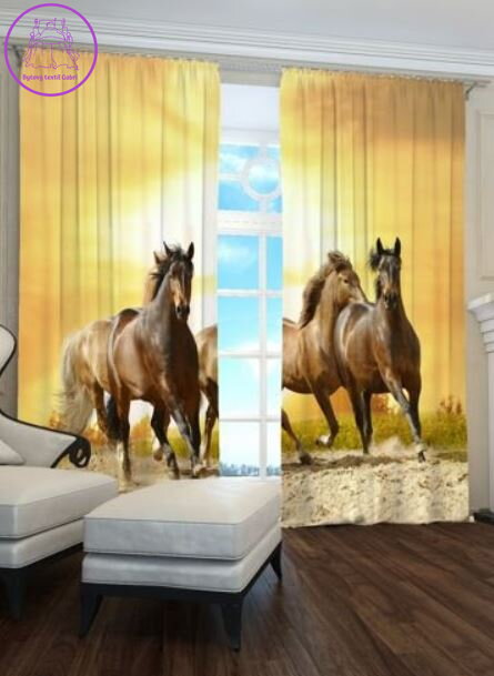 Exkluzivní zatemňovací závěsy Black out s potiskem 2x145x250cm - S7876