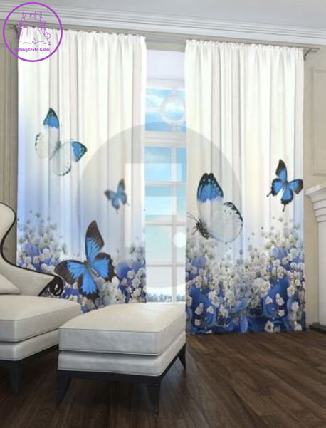 Exkluzivní zatemňovací závěsy Black out s potiskem 2x145x250cm - S30185