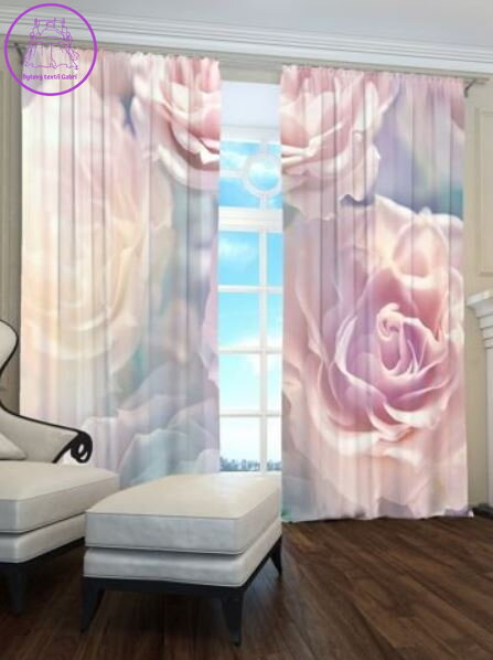 Exkluzivní zatemňovací závěsy Black out s potiskem 2x145x250cm - S65263b