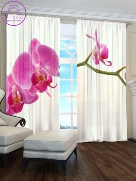 Exkluzivní zatemňovací závěsy Black out s potiskem 2x145x250cm - S7993