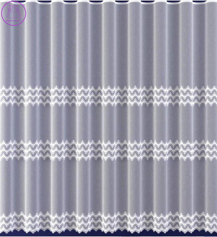 Metrážová záclona žakárová se vzorem W-Barika 618363 ( více rozměrů )