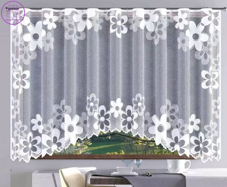 Záclona žakárová bílá 300x150cm W-Caroline Záclona žakárová bílá 300x150cm W-Caroline