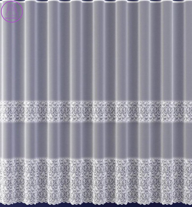 Metrážové záclony žakárové se vzorem W-Efia 618362 ( více rozměrů )