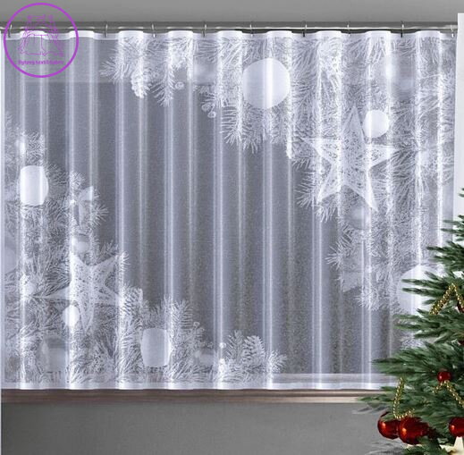  Záclona vánoční kusová 240x160cm W-MERRY CHRISTMAS