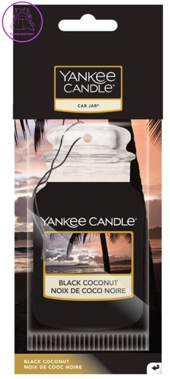 Yankee Candle papírová visačka vůně do auta - BLACK COCONUT ( 26420 )