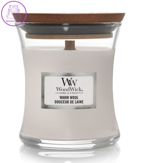 Svíčka WoodWick malá - Warm Wool ( 31992 )