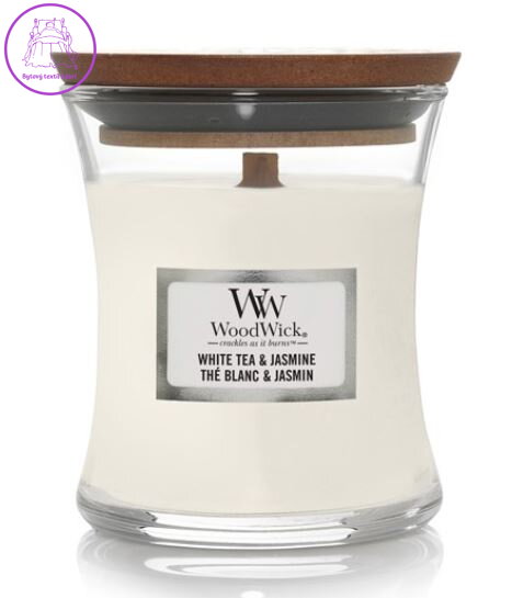 Svíčka WoodWick malá - White Tea & Jasmine ( 31998 )