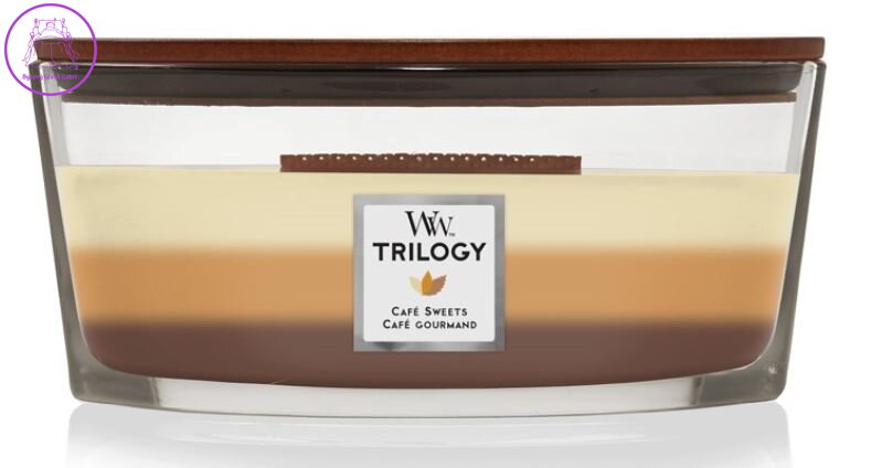 Svíčka WoodWick loď - Trilogy Café Sweets ( 32033 )
