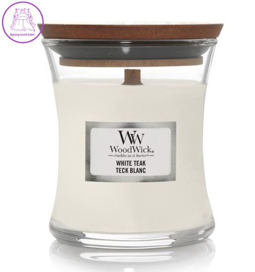 Svíčka WoodWick malá - White Teak ( 33148 )