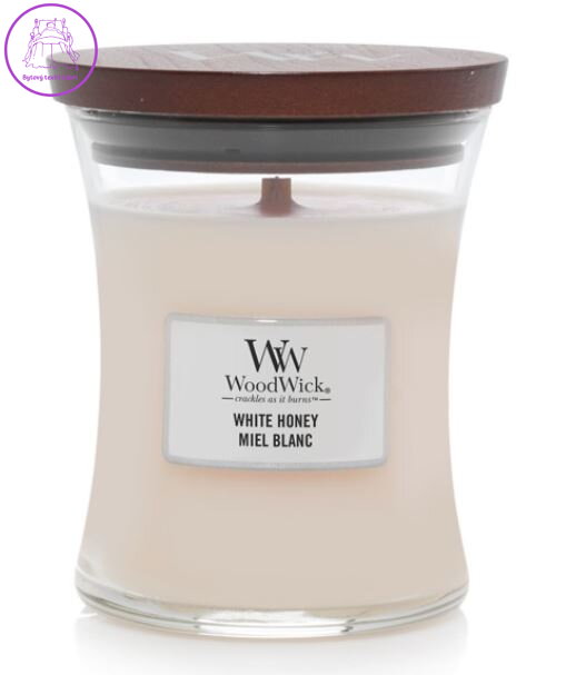 Svíčka WoodWick střední - White Honey ( 34070 )