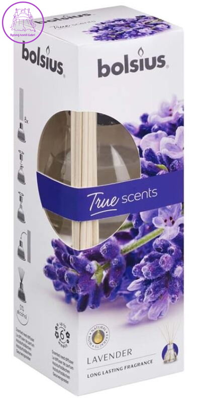 Bolsius Aromatic 2.0 Diffuser Lavender 45ml + vonná stébla ( 35379 )