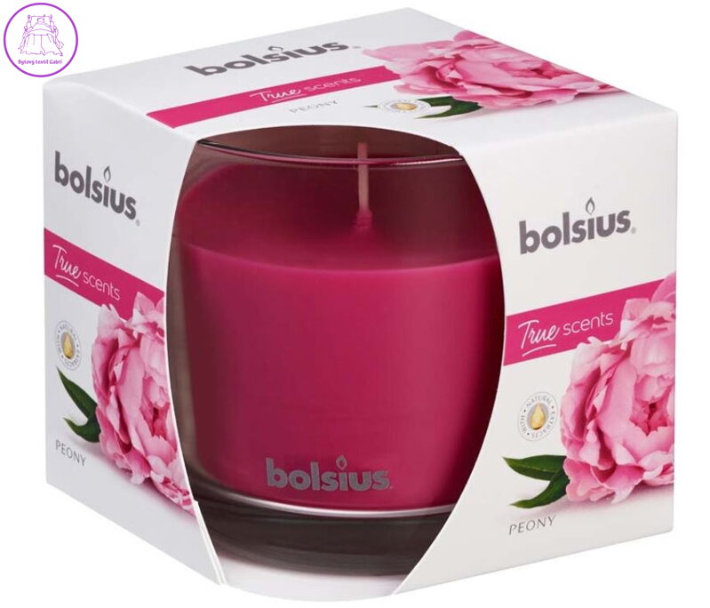 Bolsius Aromatic 2.0 Vonná svíčka ve skle 95x95mm - Peony ( 35399 )