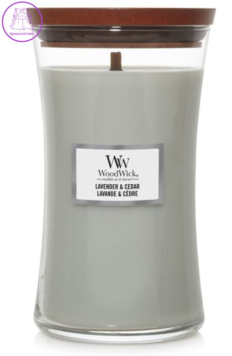 Svíčka WoodWick velká - Lavender & Cedar ( 36469 )