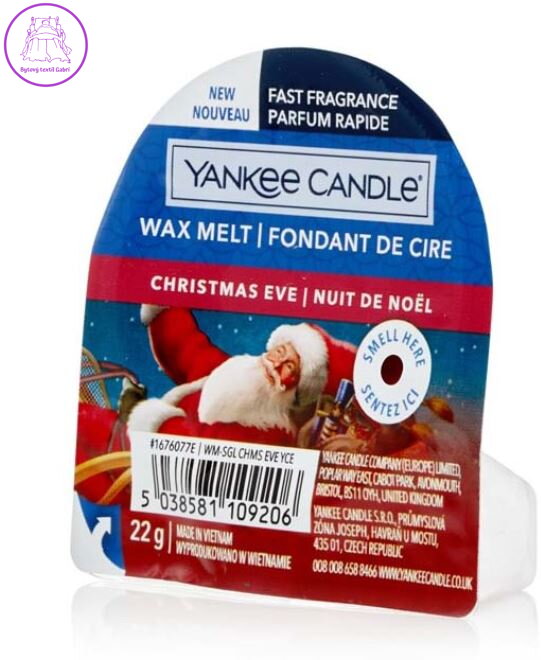 Yankee Candle vonný vosk do aromalampy - CHRISTMAS EVE ( 36572 ) Doprodej