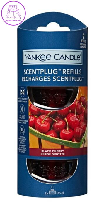 YANKEE CANDLE NÁHRADNÍ NÁPLŇ (2KS) DO ELEKTRICKÉ ZÁSUVKY - BLACK CHERRY ( 36624 )
