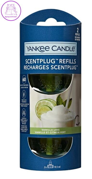 YANKEE CANDLE NÁHRADNÍ NÁPLŇ (2KS) DO ELEKTRICKÉ ZÁSUVKY - VANILLA LIME ( 36626 )