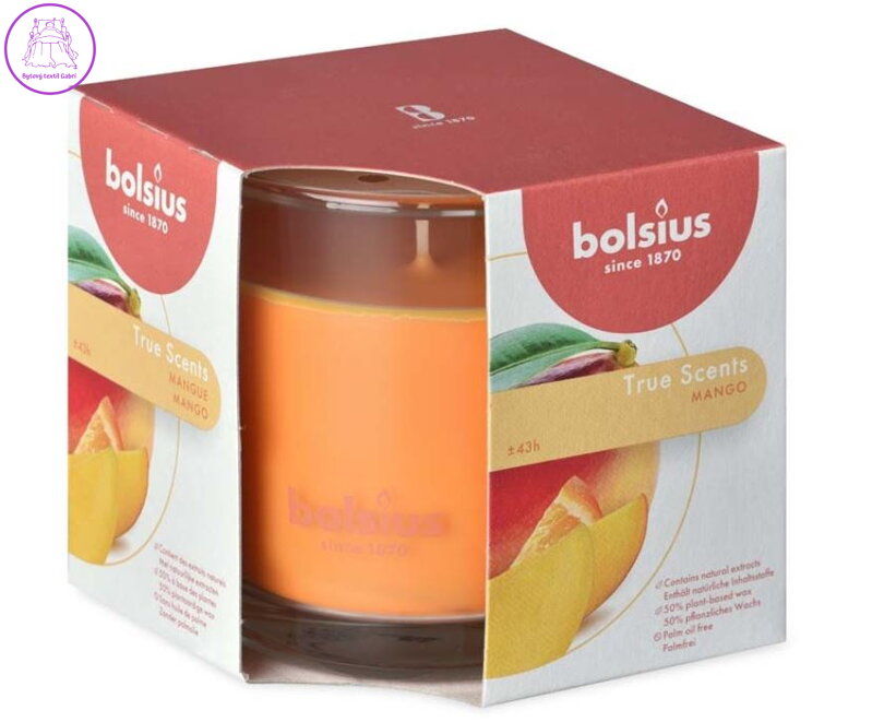 Bolsius Aromatic 2.0 Vonná svíčka ve skle 95x95mm - Mango ( 38451 )