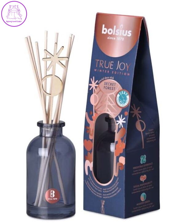 Bolsius Diffuser True Joy Secret Forest 80ml + vonná stébla ( 40068 )