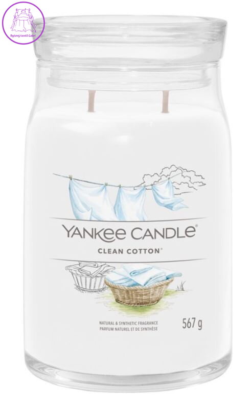 Svíčka Yankee Candle signature velký - Clean Cotton ( 40367 )
