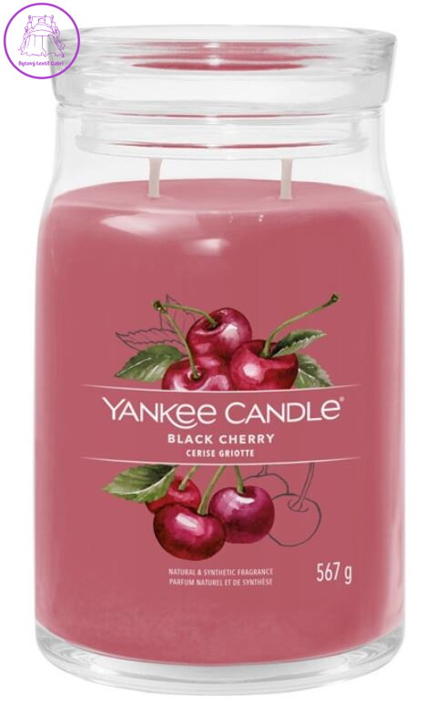 Svíčka Yankee Candle signature velký - Black Cherry ( 40374 )