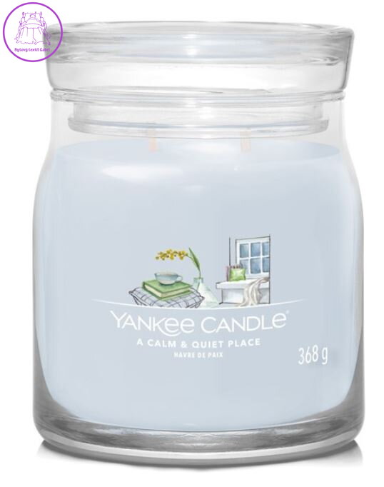 Svíčka Yankee Candle signature střední - A CALM & QUIET  ( 40466 )