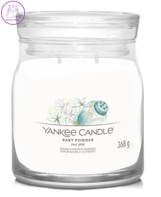 Svíčka Yankee Candle signature střední - BABY POWDER ( 40476 ) Doprodej