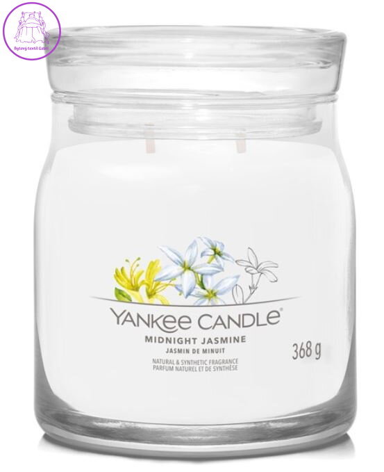 Svíčka Yankee Candle signature střední - MIDNIGHT JASMINE ( 40488 )