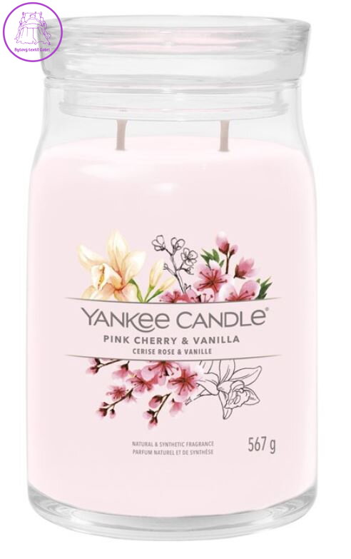Svíčka Yankee Candle signature velký - Pink Cherry & Vanilla ( 40493 )