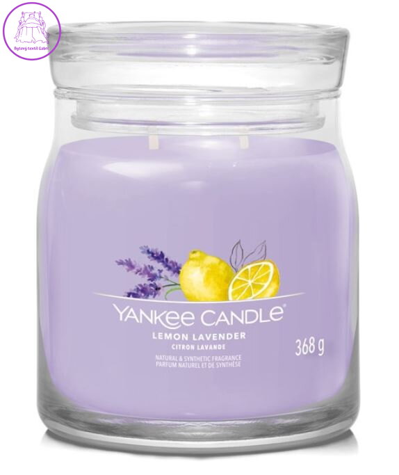 Svíčka Yankee Candle signature střední - LEMON LAVENDER ( 40515 )
