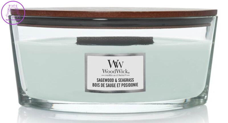 Svíčka WoodWick loď - Sagewood & Seagrass ( 40642 )