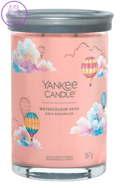 Svíčka Yankee Candle signature tumbler velký - WATERCOLOUR SKIES ( 40687 )