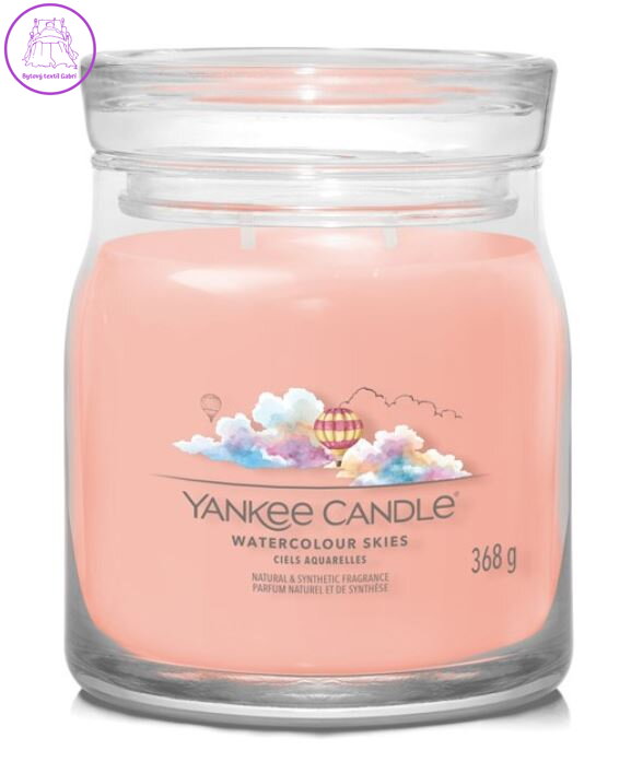 Svíčka Yankee Candle signature střední - WATERCOLOUR SKIES ( 40688 )