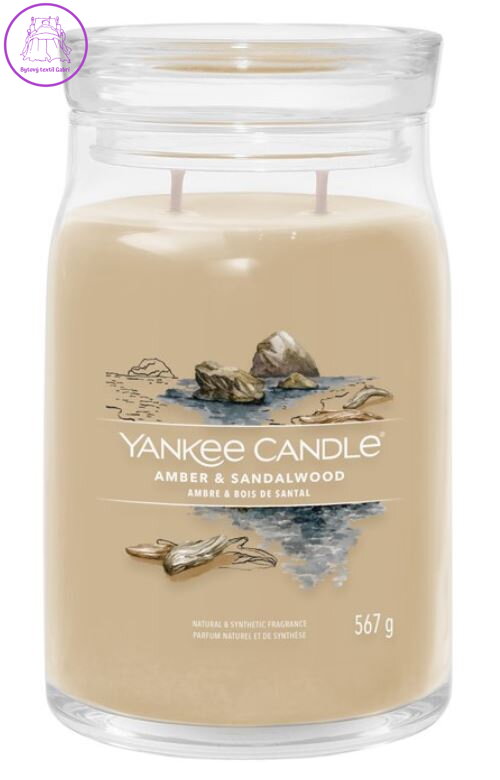 Svíčka Yankee Candle signature velký - Amber & Sandalwood ( 40724 )