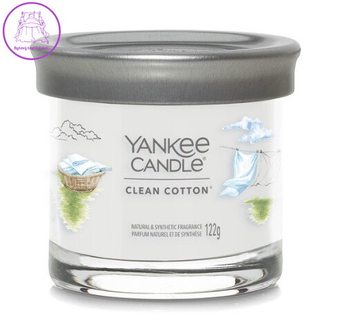 Svíčka Yankee Candle signature tumbler malý - CLEAN COTTON ( 40747 )