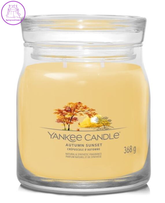 Svíčka Yankee Candle signature střední - AUTUMN SUNSET ( 40777 ) Doprodej