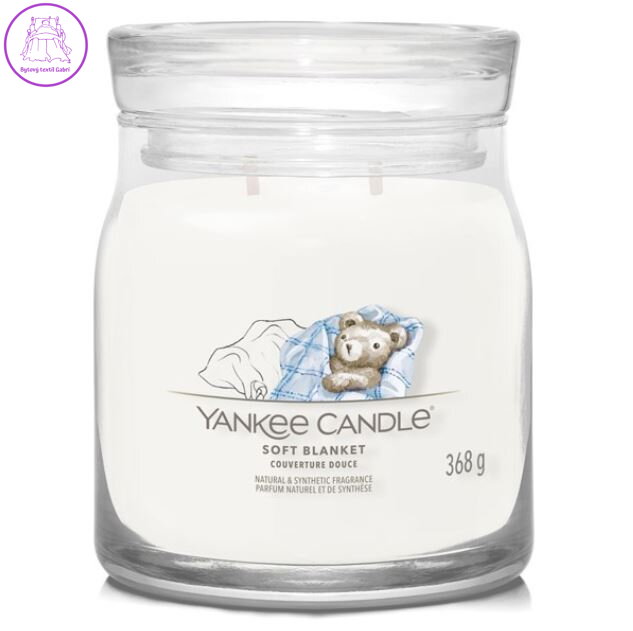Svíčka Yankee Candle signature střední - SOFT BLANKET ( 40795 )