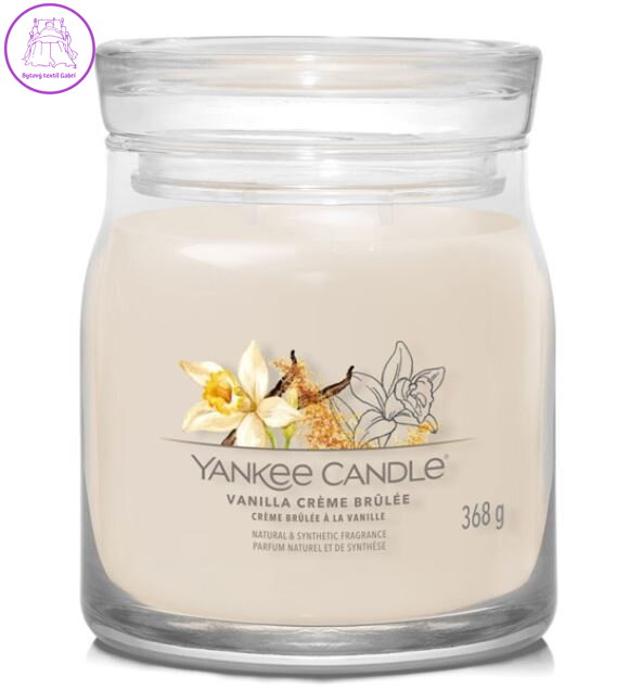 Svíčka Yankee Candle signature střední - VANILLA CREME BRULEE ( 40801 )