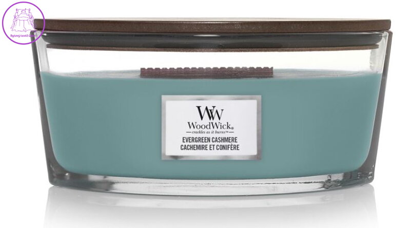 Svíčka WoodWick loď - Evergreen Cashmere ( 41075 )