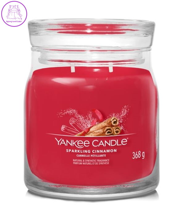 Svíčka Yankee Candle signature střední - SPARKLING CINNAMON ( 41243 )