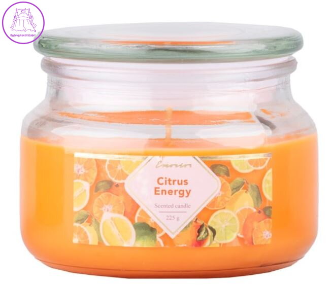 Emocio Sklo 100x79 mm se skleněným víčkem Citrus Energy vonná svíčka ( 41651 )