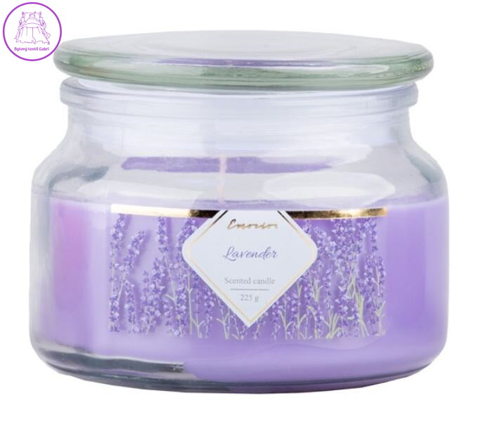 Emocio vonná svíčka ve skle Lavender se skleněným víčkem 100x79mm ( 41653 )