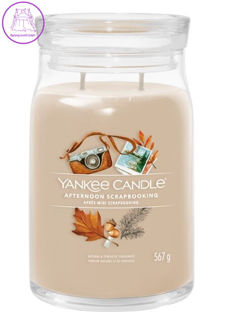 Svíčka Yankee Candle signature velký - Aftermoon Scrapbooking ( 42183 )